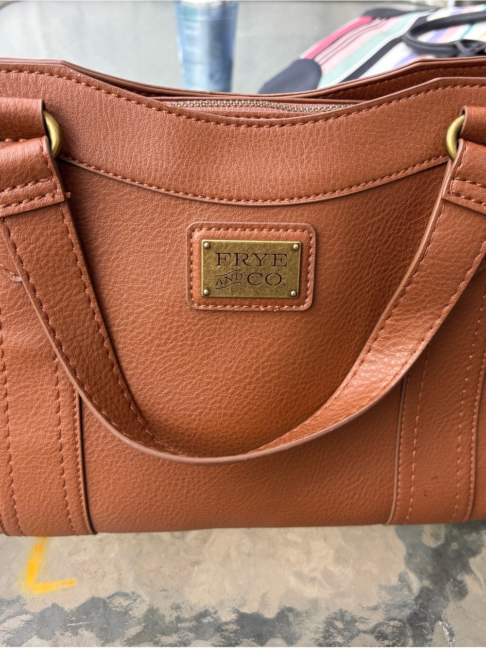 Frye & Co.Tan Leather Tote Bag